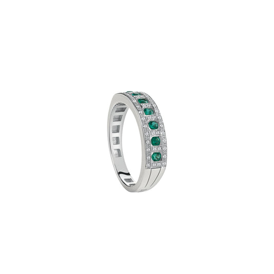 Damiani Belle Epoque Emerald Ring 